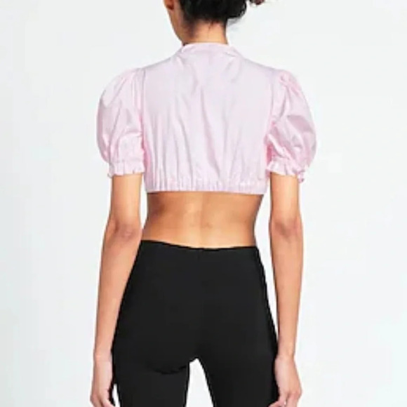 La Semaine Paris Pink Gingham Top Size 36 - Picture 4 of 9